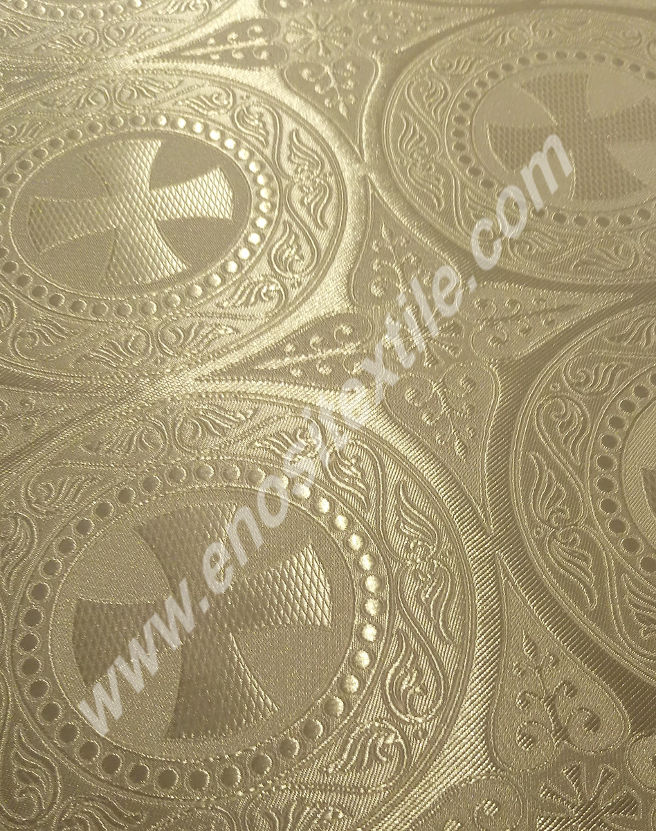 KL-022 White-Silver Brocade Fabrics